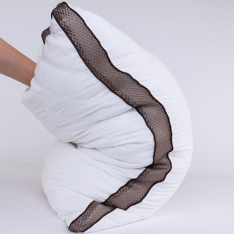 74x48 Cm Long Neck Pillow Bed Sleeping Pillow Relieve Cervical Fatigue Shoulder Pain Pillow Filling Core Cotton Embroidery 1 pc
