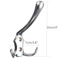 High Quality Zinc Alloy Wall Mounted Dual Prong Hook Clothes Keys Hat Towel Robe Bathroom Hanger Hooks for Wall Window Bathroom