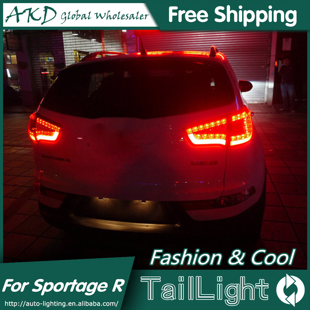 AKD Car Styling for Kia SportageR Tail Lights 2011-2014 Sportage R LED Tail Light LED Rear Lamp DRL+Brake+Park+Signal