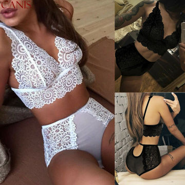 2020 HOT Fashion Women Sexy Lingerie Nightwear Babydoll G-string Underwear Lace Bra Dress Set