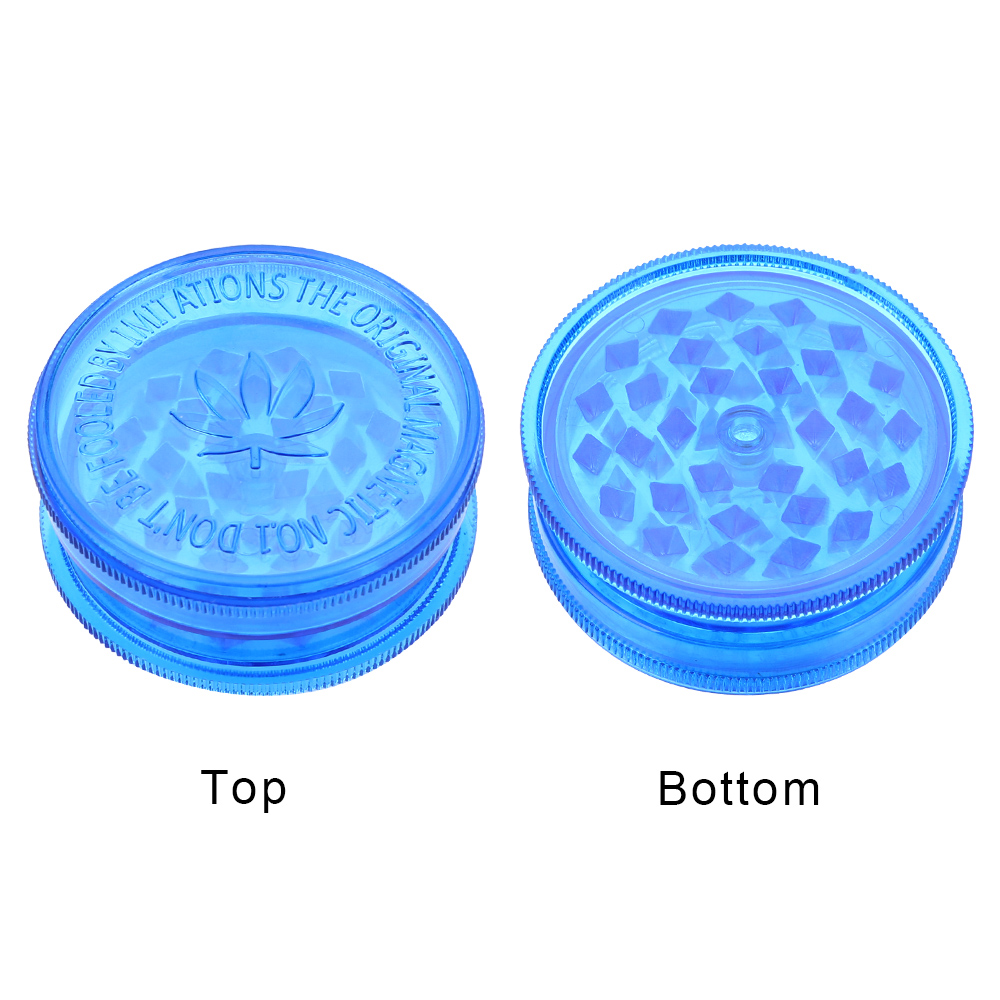 HILIFE 3 Layer Smoking Accessories Round Shape Plastic Tobacco Grinder Herb Grinder Tobacco Spice Crusher Color Random