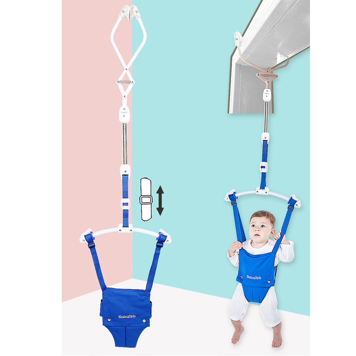 Baby Jumper Exerciser With Door Clamp Baby Exerciser For Active Baby Kids Jump And Have Fun Toy Swing Hammock Seat