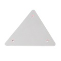 New 2 Pcs Triangle Warning Reflector Alerts Safety Plate Rear Light Trailer Fire Truck Car High Quality