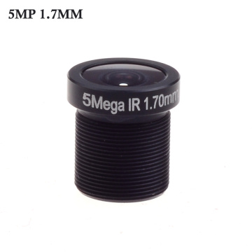 Wholesale CCTV lens 5MP 1.7mm 1/3 Wide Range lens 170 degrees M12*0.5 for IR CCTV Camera