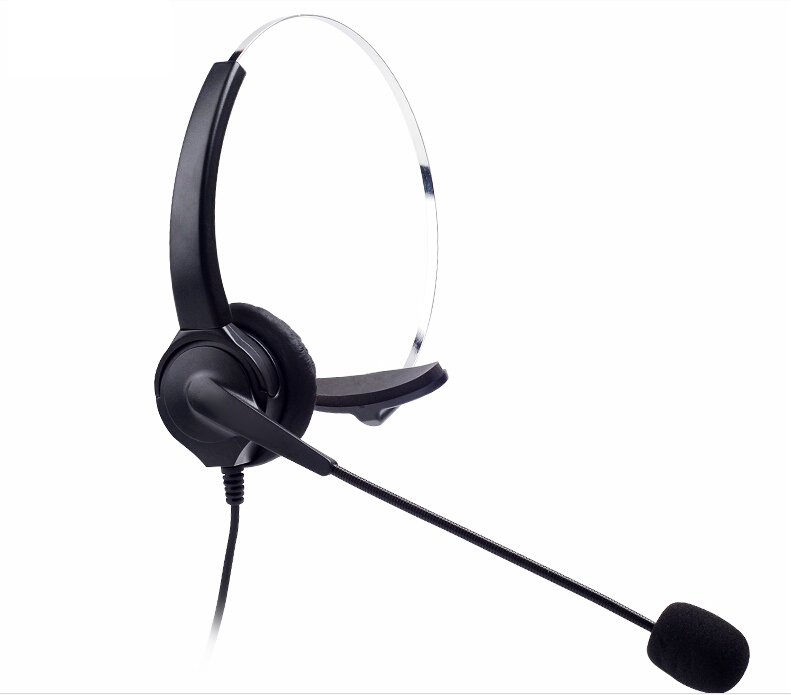 Corded Telephone Headset Rj9 for Landline Phones Call Center Noise Cancelling Telephone Headset Monaural Call Centere Headset