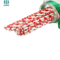 100pcs/lot red snow points Christmas style Paper Drinking Straws Drinking Tubes Party Supplies Decoration Baby shower