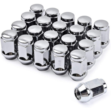 MIKKUPPA 20pcs Chrome Closed End Lug Nuts For 1987-2018 Wrangler/2002-2012 Liberty/1993-2010 Grand Cherokee Aftermarket Wheel