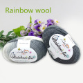 Yarn Knitted Chunky Hand-Woven Gradient Rainbow Colorful Knitting Needles Crochet Weave Thread