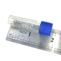 1.8ml Plastic Centrifuge Test Tube Vial Container Self Standing With Blue Screw Cap 100PCS