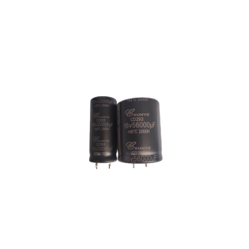 Durable Low Voltage Horn-Type Electrolytic Capacitor
