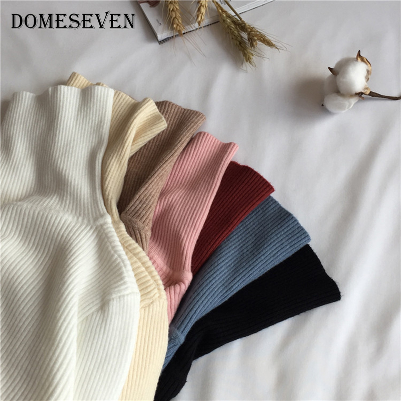 Basic Turtleneck Women Sweaters 2020 Autumn Winter Tops Korean Slim Women Pullover Knitted Sweater Jumper Soft Warm Pull Femme