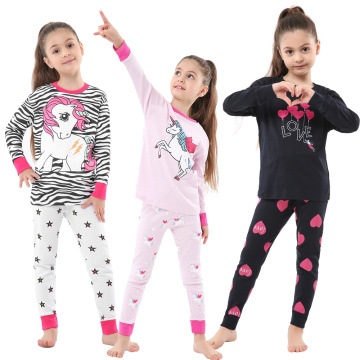 Kids Princess Pajama Sets Girls Pyjamas 100 Cotton New Boys Pajamas Baby Nightwear Pijamas for Kids Kids Unicornio Sleepwear