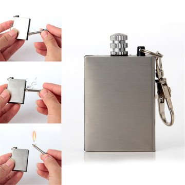 Creative Stainless Steel Torch Lighters Kerosene Oil Flame Lighter Million Matches Flint Fire Starter