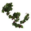 Artificial Plant Grapevine Leaves And Flowers Ivy Hanger Ivy Garland Plant Decoration, Grapevine With Grapes