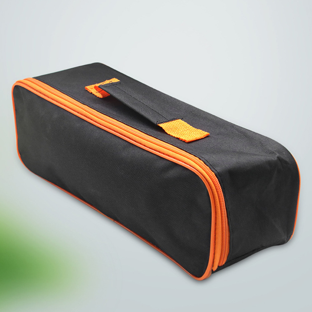 Organizer Storage Case Durable Zipper Closure Practical Vacuum Cleaner Tool Bag Wear Resistant Black Portable Pouch Accessory