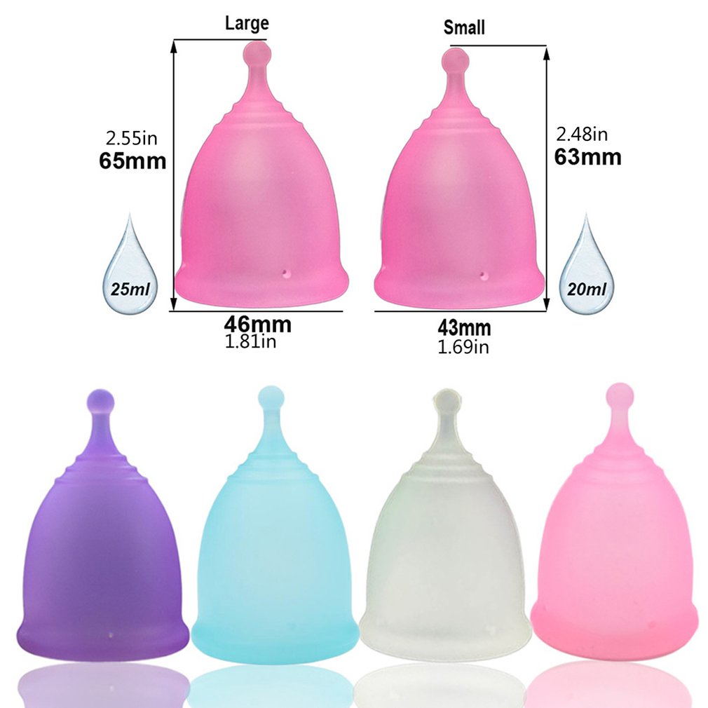 Silicone Menstrual Cup Women'S Menstrual Care Products Circulation Anti-Side Leakage Menstrual Cup Set