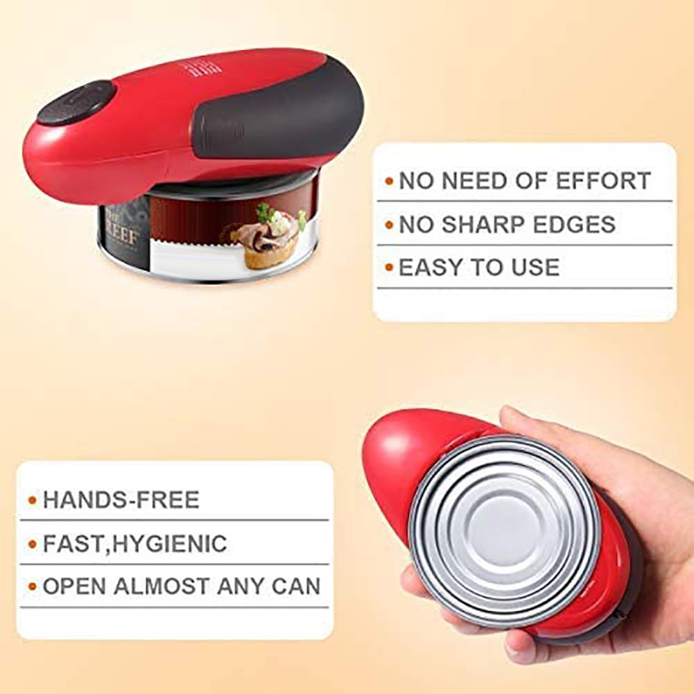 3 Colors Automatic Electric Can Opener Beer Bottle Jar Battery Operated Handheld Can Tin Opener Bar Kitchen Tool Dropship