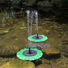 7V Solar Powered Water Pump Lotus Leaf Floating Pump Water Fountain Pump For Pool Garden Pond Watering Submersible Pumps ju06