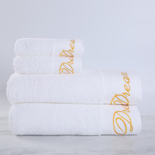 Embroidered Cotton White Hotel Towel Set Home Wash Towel Adult Bath Towel Face Towel Absorbent Hand Towel Can Be Customized LOGO