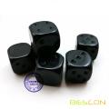 Blank Unpainted 16MM D6 Game Dice with Blank 6th Side, 4 Assorted Color Set of 24pcs, Raw Blank Cube