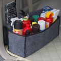 Car Trunk Organizer Storage Bag Foldable Felt Auto Car Boot Organizer Storage Box Travel Luggage Tools Tidy Car Styling Gray