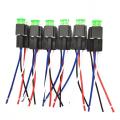 6 Set Auto Fused On/Off Relays DC12V 30A 4 Pin/6 Pin Electronic Relay Car Automotive Relay with Insurance Film