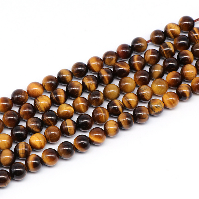 4/6/8/10/12 mm Strand Natural Tiger Eye Round 15'' Loose Stone Beads For Jewelry Making Diy Bracelet Necklace