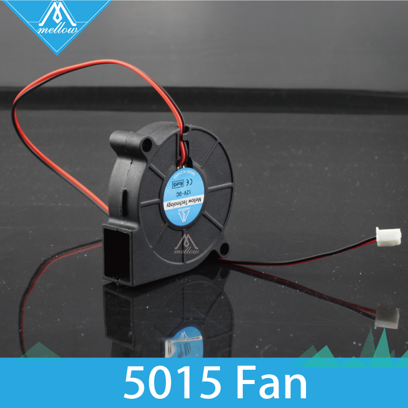 5pcs/lot 3D Printer Fan 5015 12V/24V 0.15A Sleeve Bearing Brushless for Reprap i3 DC Cooling Fan Turbo fan 5015S