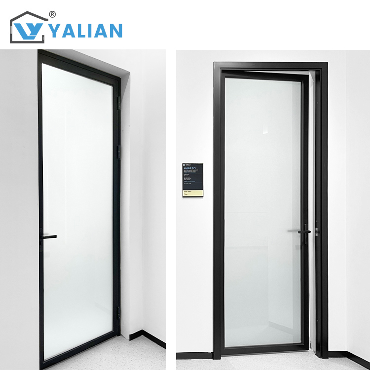 Aluminum Casement Door Double Tempered Glass