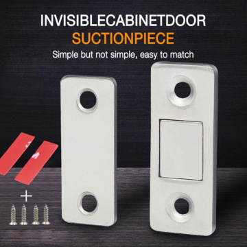 2pcs/Set Strong Door Closer Magnetic Door Catch Latch Door Magnet For Furniture Cabinet Cupboard With Screws 2.5mm Door Stops