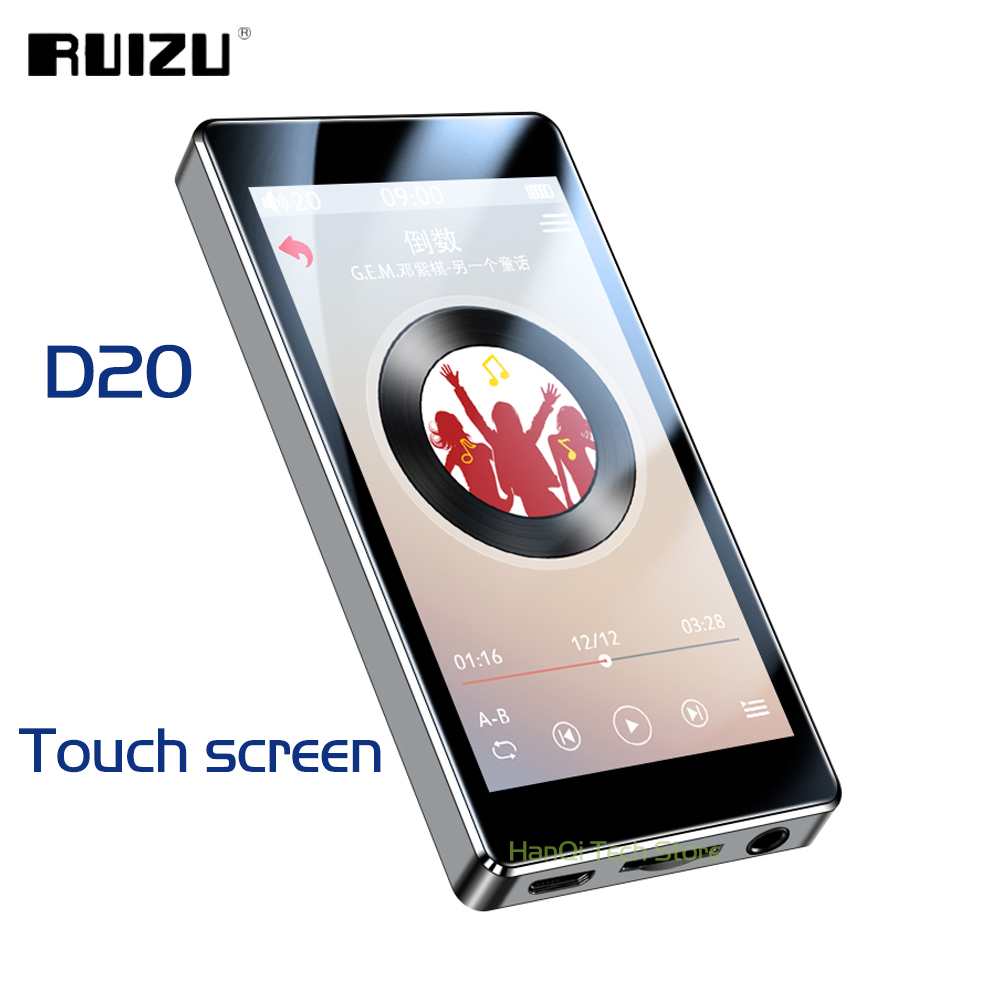 RUIZU D20 Metal MP3 Player Built-in Speakers 3.0 Inch Touch screen Ultra thin 8GB MP3 Music Player Video playback with FM E-book