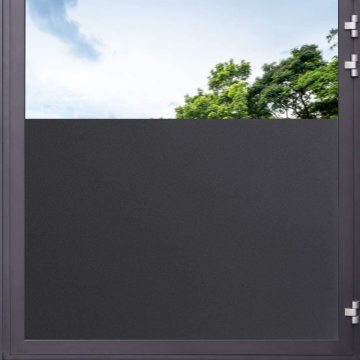 Matte Light Blocking Window Film Frosted Privacy Glass Sticker Dark Tint Film Self-Adhesive Vinyl Black Window Sticker HTV