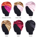 6 Colors Silk Salon Bonnet Women Sleep Shower Cap Bath Towel Hair Dry Quick Elastic Hair Care Bonnet Head Wrap Hat 1pc Hot!