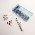 150pcs/box 5mm Eyelet Random Mixed 6 Color Metal eyelets for Scrapbooking DIY embelishment garment clothes+Eyelets Tool