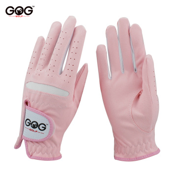 1 pair GOG GOLF GLOVES Professional Breathable Pink Soft Fabric For women left and right hand