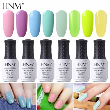 HNM 8ML Nail Gel Summer Light Color UV Gel Nail Polish Paint Gellak Stamping Hybrid Varnish Gel Nail Polish Semi Permanent Lucky