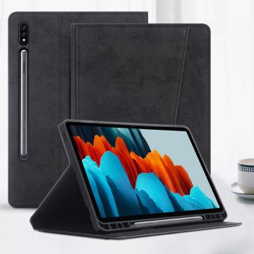 Smart Case for Samsung Galaxy Tab S7 Plus,Soft TPU Back Cover for Samsung Tab S7 Tablet Case, with Pencil Holder