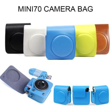 High Quality PU Leather Case Camera Shoulder Bag Cover for Fujifilm Fuji Instax Mini 70 Polaroid Camera Backpack