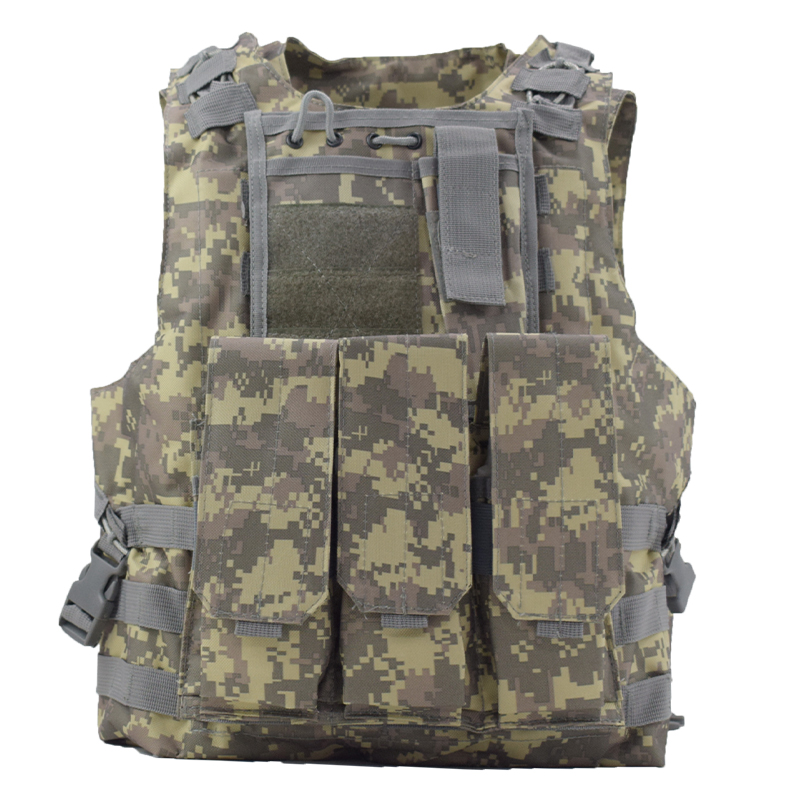 USMC Tactical Army Vest Gear Vest Plate Carrier Airsoft CS Wargame Military Hunting and Equipment Paintball Camouflage Armor CP