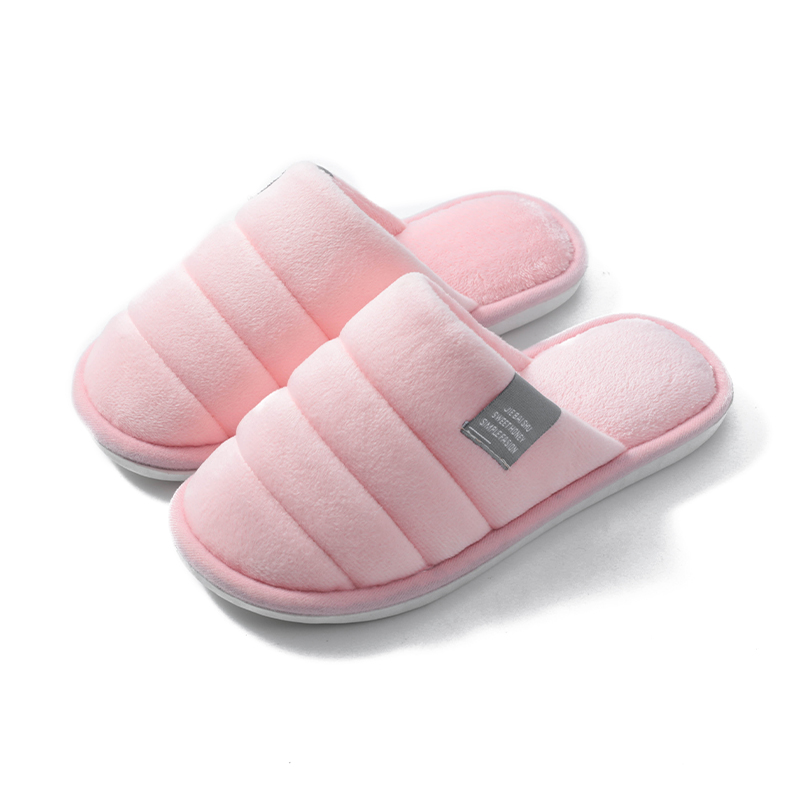 Cotton Bedroom Slippers Women Indoor Comfortable Slippers Mens Winter Warm Home Shoes Breathable Soft Flip Flop Flat Slippers