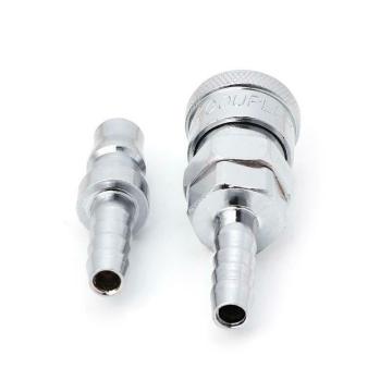 Compressor Pneumatic Coupler Metal Silver Replacement Accessories 2pcs