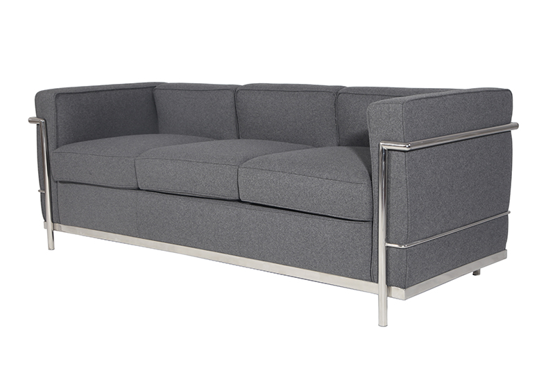Comfortable_Le_Corbusier_LC2_3_Seater_Sofa