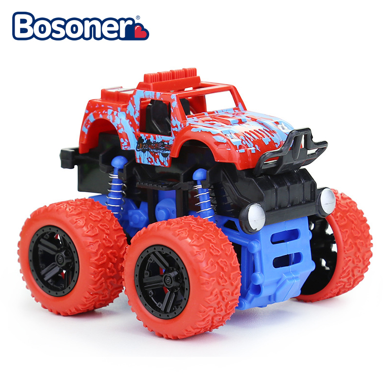 Four-wheel drive Kids Cars Toys Truck Inertia SUV Friction Power Vehicles Children Boy Super Cars Blaze Truck Children Gift Toys