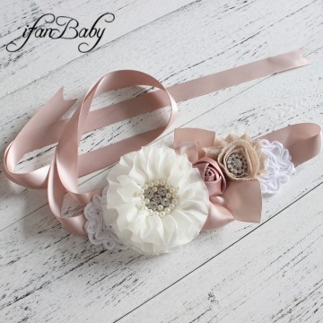 Fashion flower Belt Woman Girl Sash Belt Wedding Sashes belt