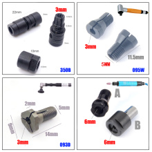 Pneumatic tools accessories Parts Micro Mini Air Angle Die Grinder Pen Pencil collet 1/8 1/4 inch 3mm 6mm chuck