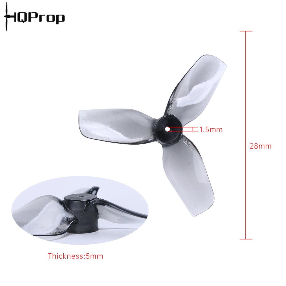 2Pairs HQProp 31MMX3 1.2inch 3-Blade Propeller 1mm Shaft for RC FPV Racing Freestyle Micro Tinywhoop Drones
