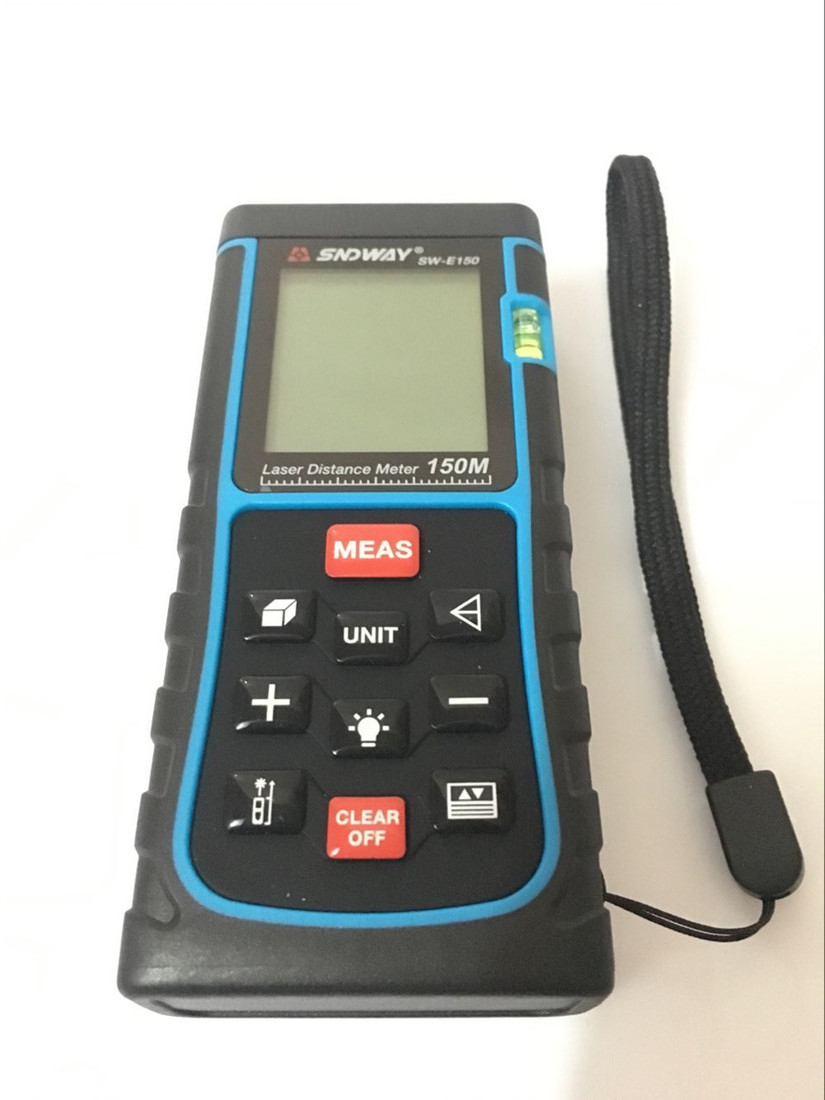 SNDWAY 150m 120m Digital Laser distance meter Rangefinder Tape measure Disitance/Area/volume M/Ft/in Range finder Ruler Roulette