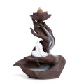 with 10 pcs Incense cone Free Gifts Ceramic Backflow Incense Burner Incense Cones Stick Holder Smoke Waterfall Home Decor