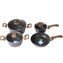 4pcs Stainless Steel Pots and Pans Sets Classic Cookware Set