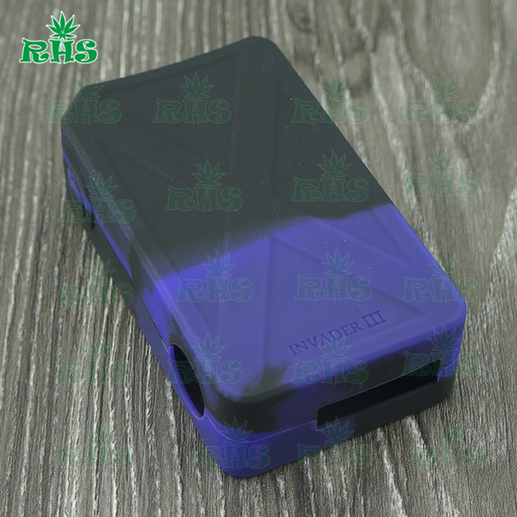 Original Tesla Invader 3 Box Mod Tesla Invader III 240w TC mod silicone case/cover/skin with 19 colors from RHS